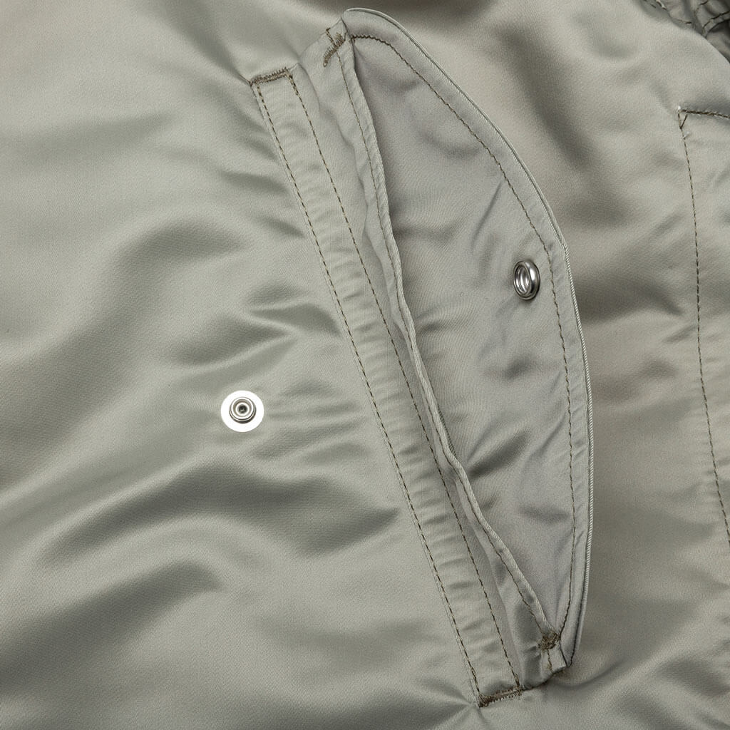 Nylon Twill Blouson - Light Khaki - Image 8