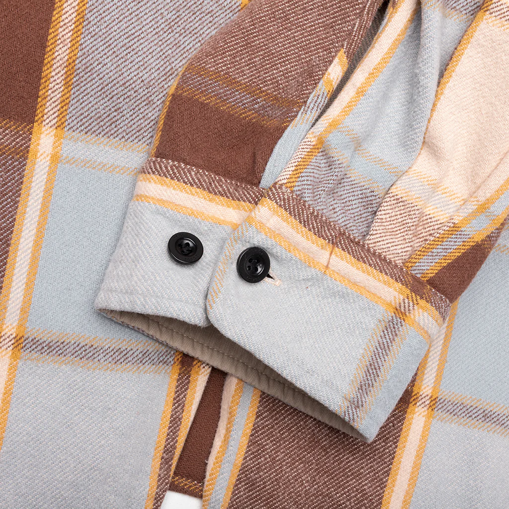 Plaid Shirt - Brown - Image 4