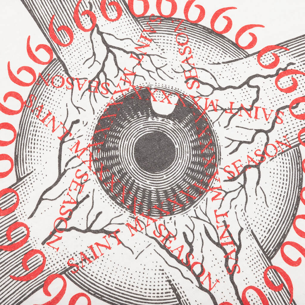 Eyeball L/S Tee - White - Image 4