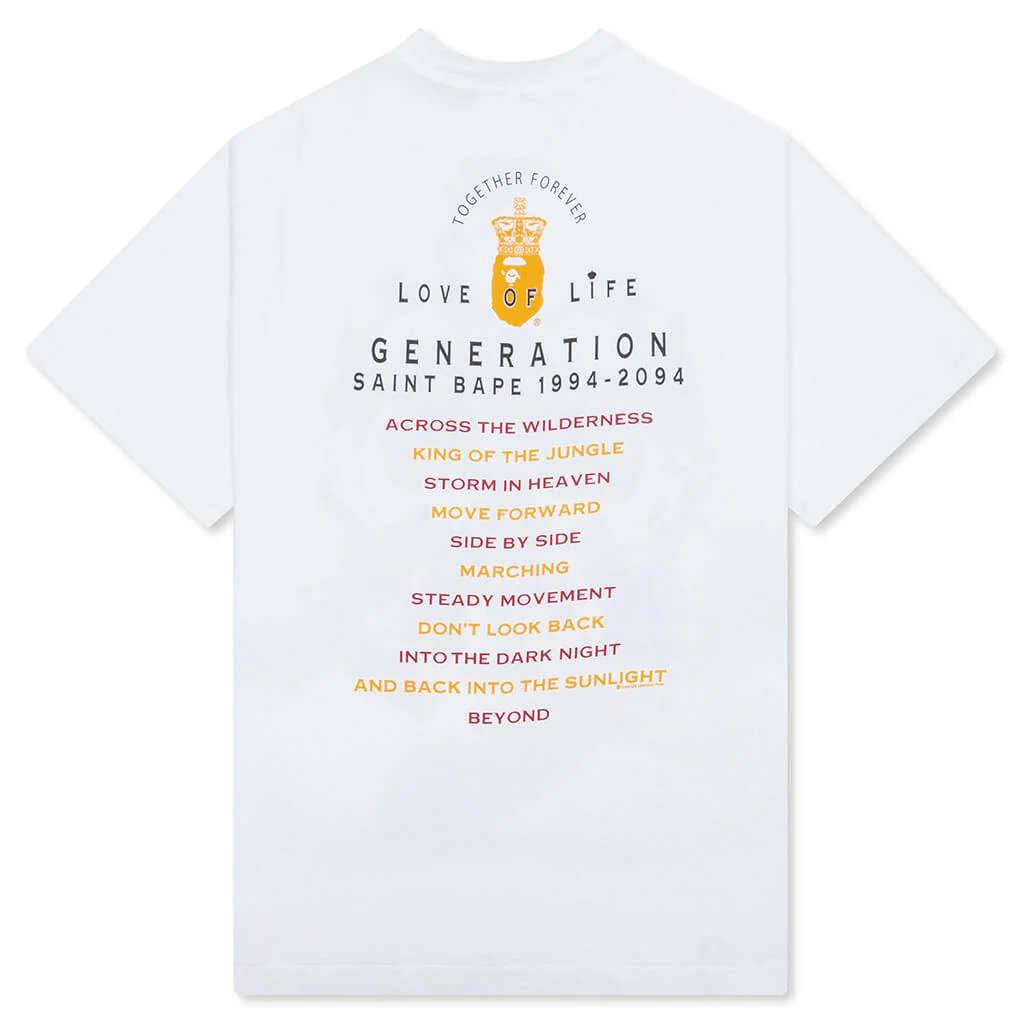 Saint M6 x Bape Generation S/S Tee - White - Image 5