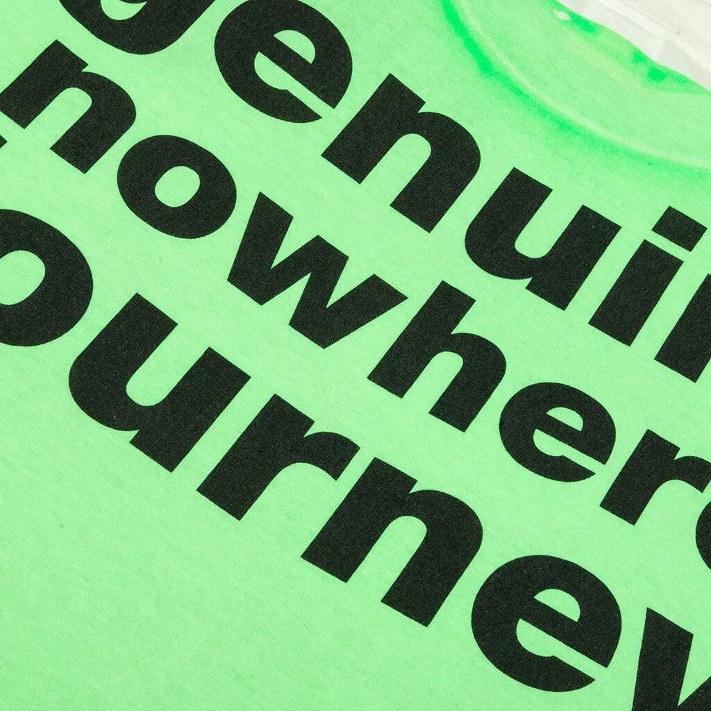Saint M6 x Bape Handprint Genuine Nowhere Journey S/S Tee - White/Green - Image 5