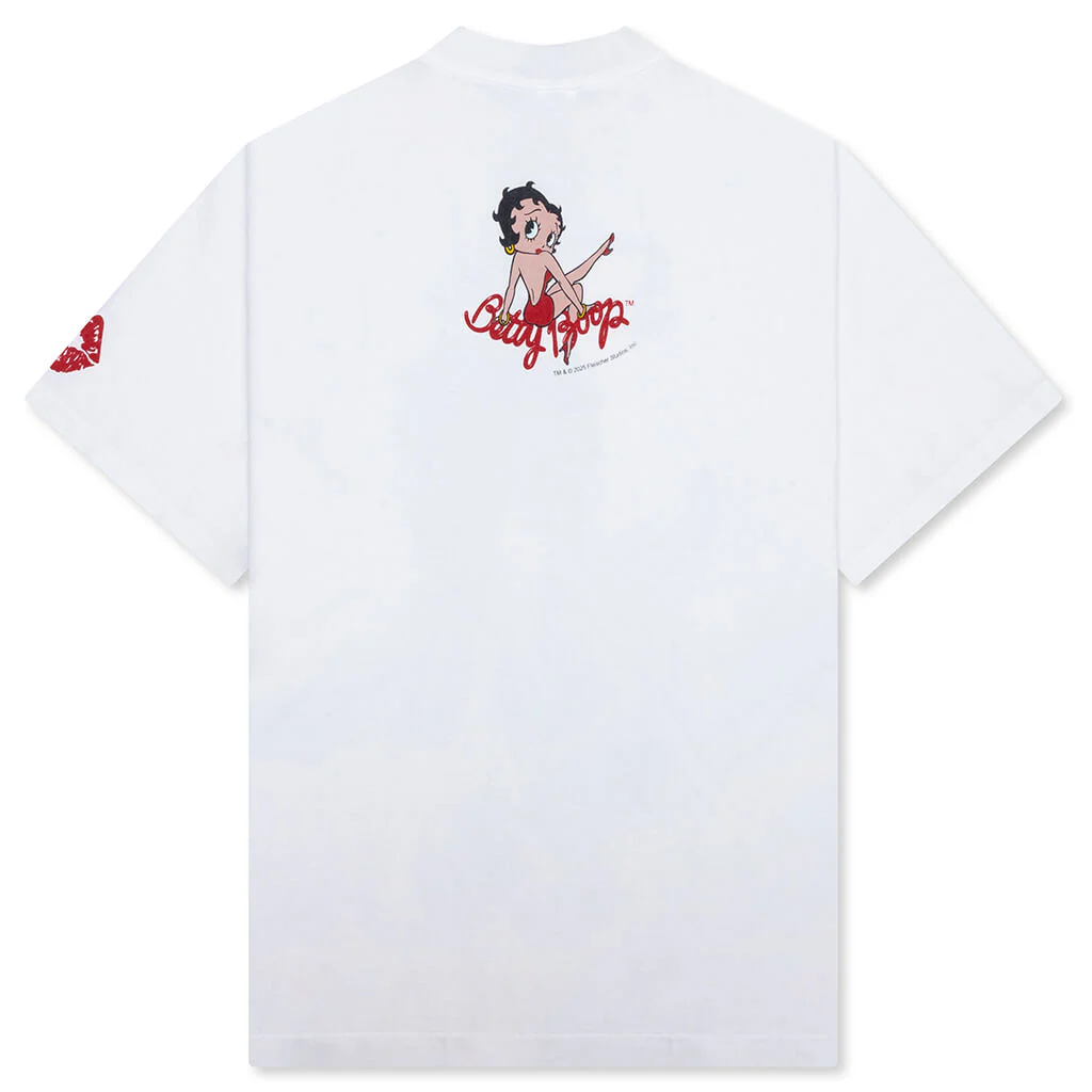 Saint M6 x Betty Boop Pose S/S Tee - White - Image 2