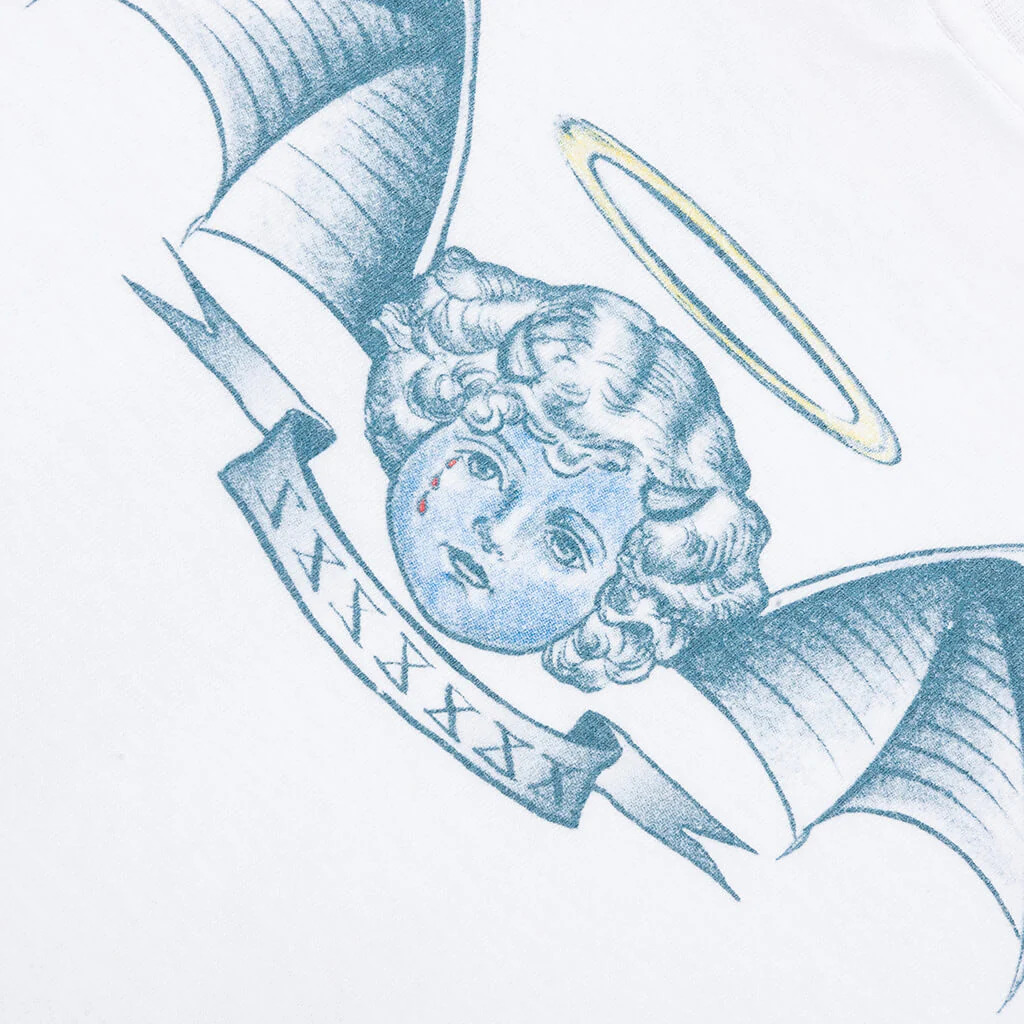Saint M6 x Dr. Woo Tattoo L/S Tee - White - Image 4