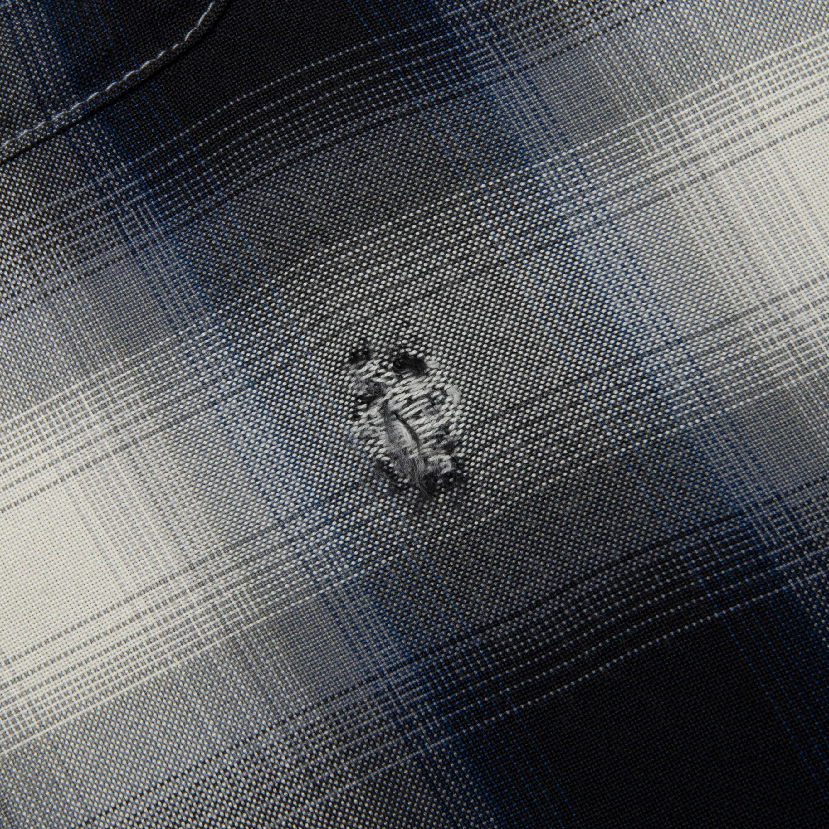 Saint Michael x Lastman Mx6 Checkered L/S Buttonup Shirt - Navy - Image 5