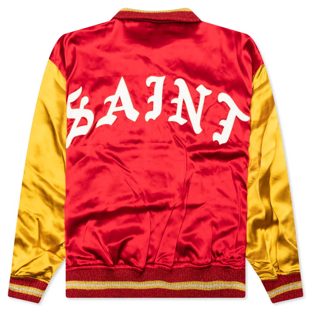 Saint Varsity Jacket - Red - Image 2