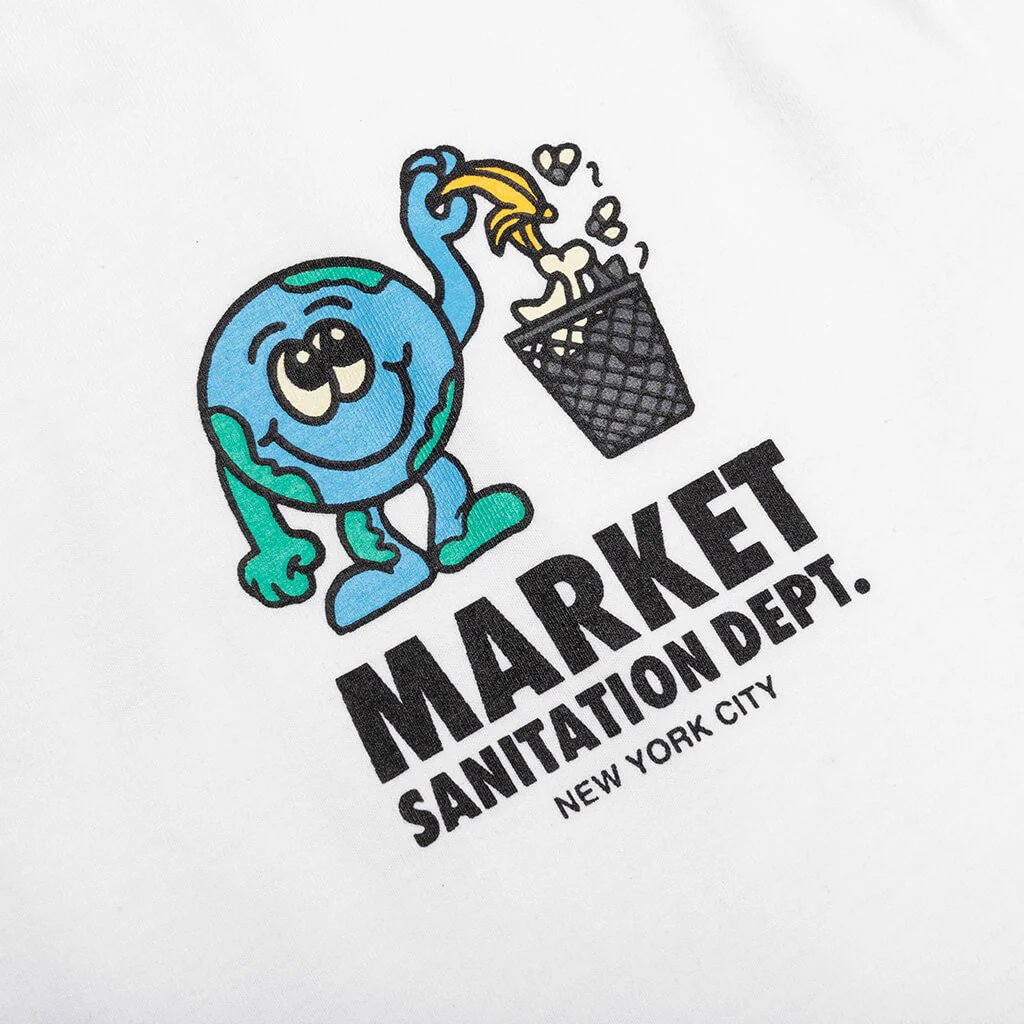 Sanitation Dept T-Shirt - White - Image 3