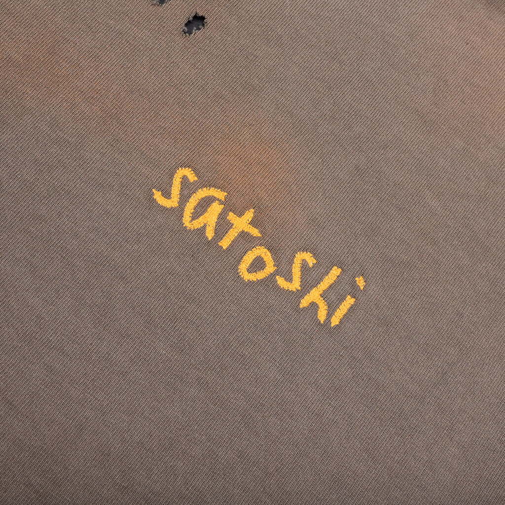 Chain Stitch Tee - Brick - Image 3