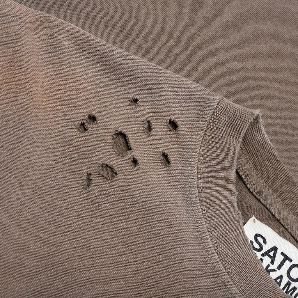 Chain Stitch Tee - Brick - Image 4