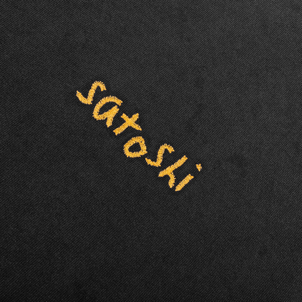 Chain Stitch Tee - Washed Black - Image 3