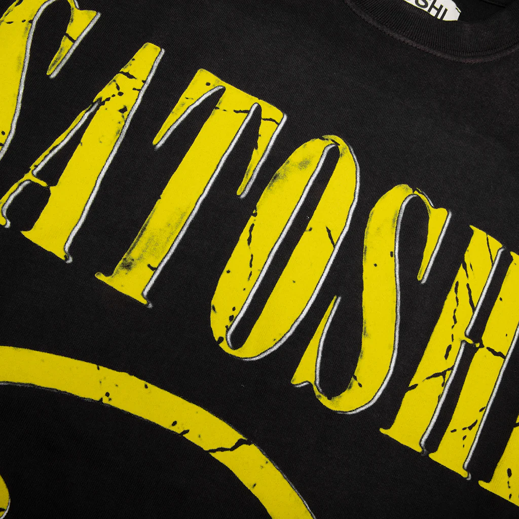 Smiley Tee - Washed Black - Image 4