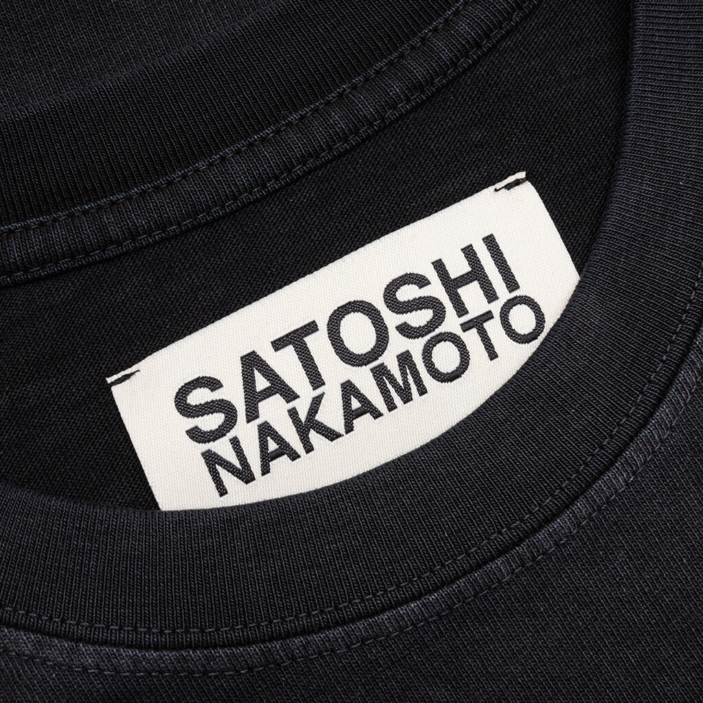 Studded Logo Tee - Washed Black - Image 3