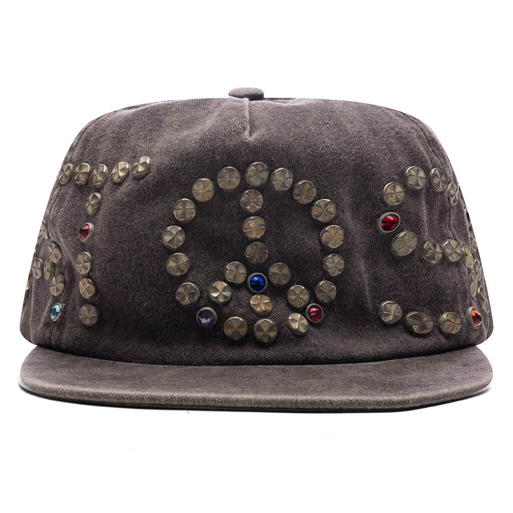 Studded Wrap Around Hat - Brown