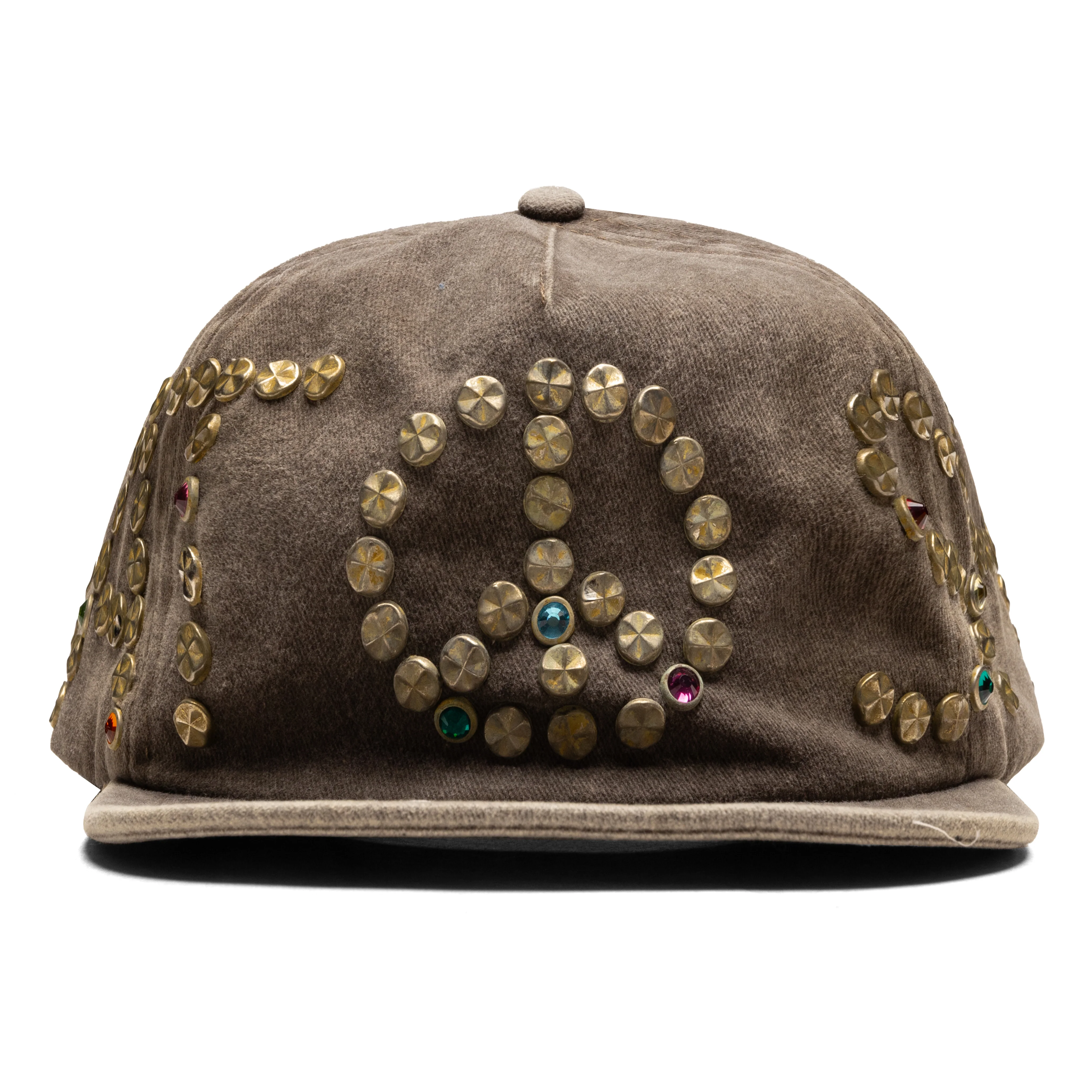 Studded Wrap Around Hat - Brown