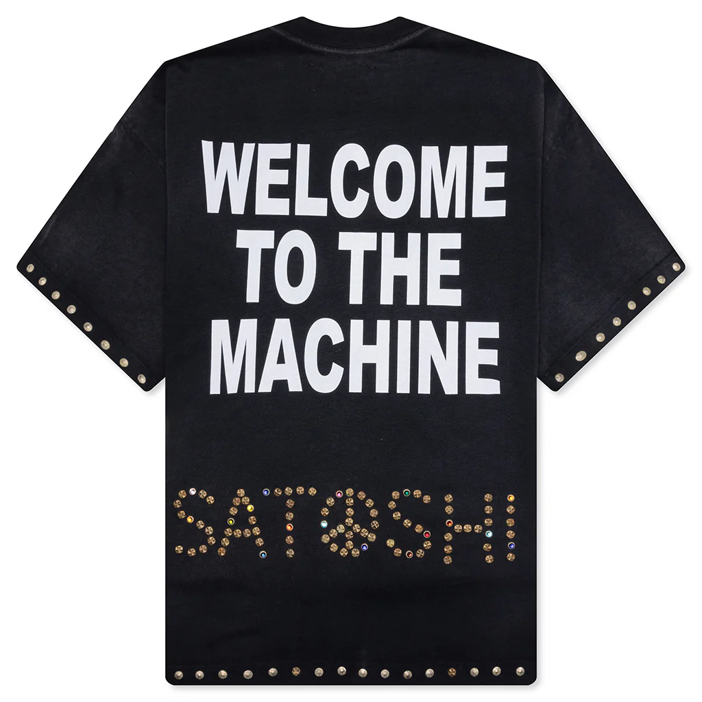 Welcome To The Machine Tee - Washed Black - Image 2