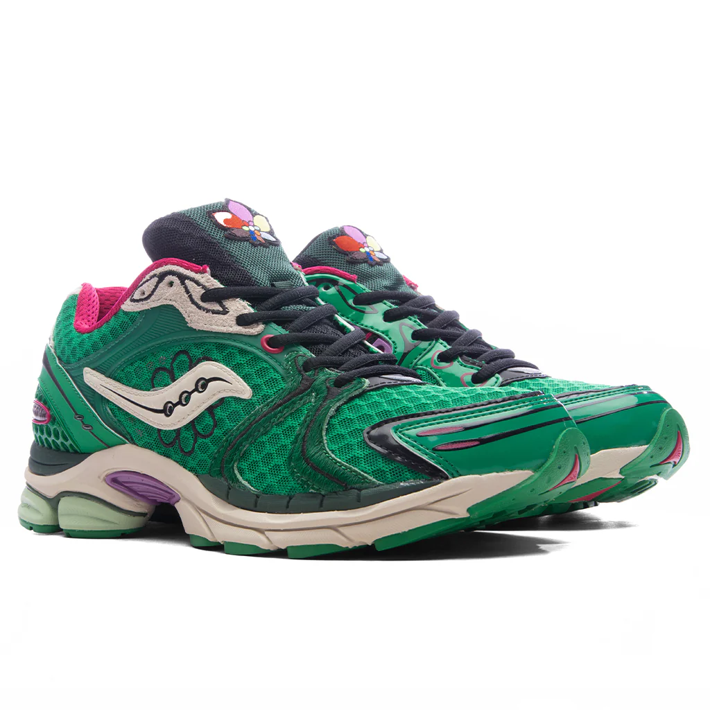 Saucony x Jae Tips Progrid Triumph 4 'Sugar Maple' - Fern/Fern - Image 2