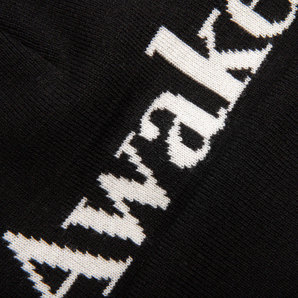 Serif Logo Beanie - Black - Image 2
