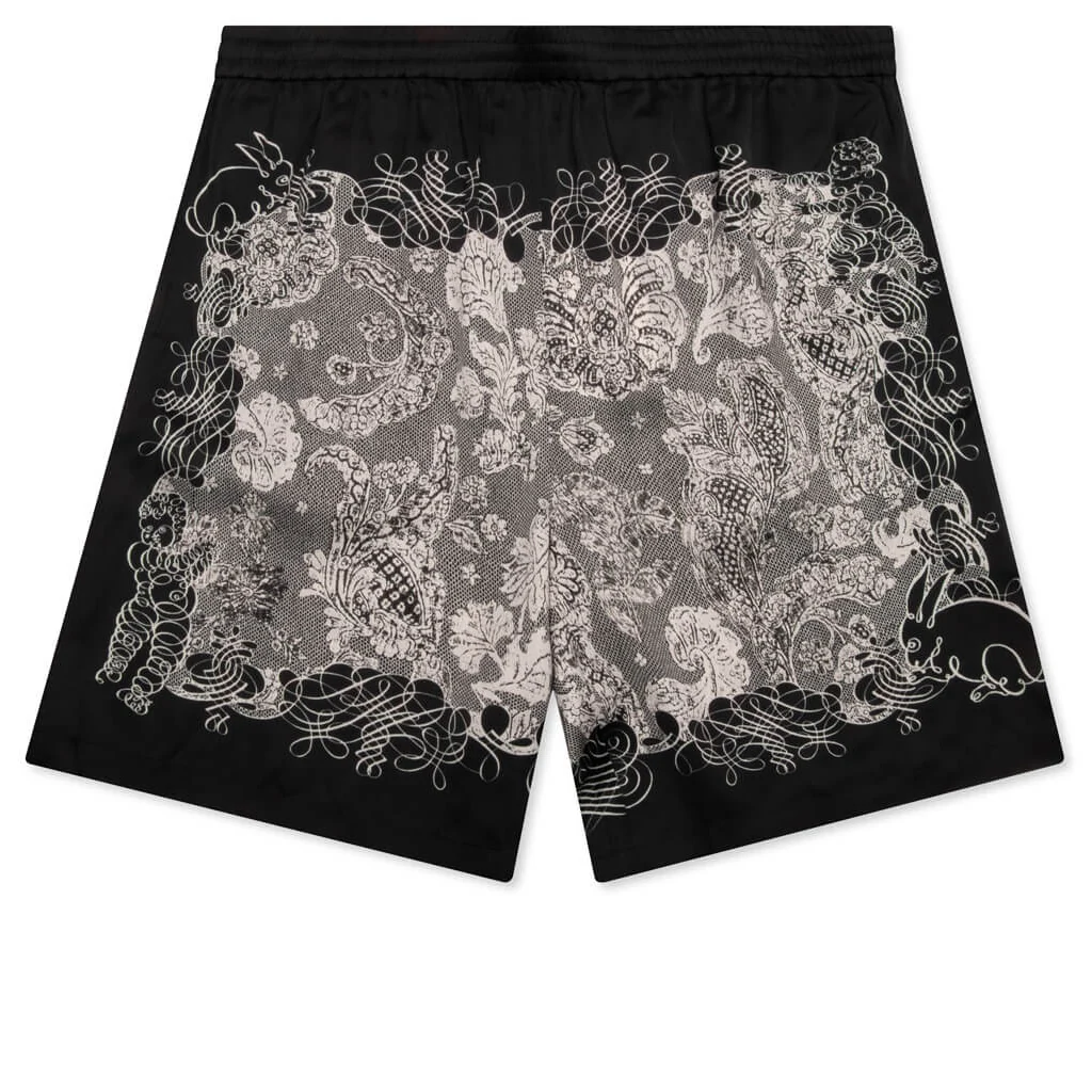 Shorts - Black/Ecru