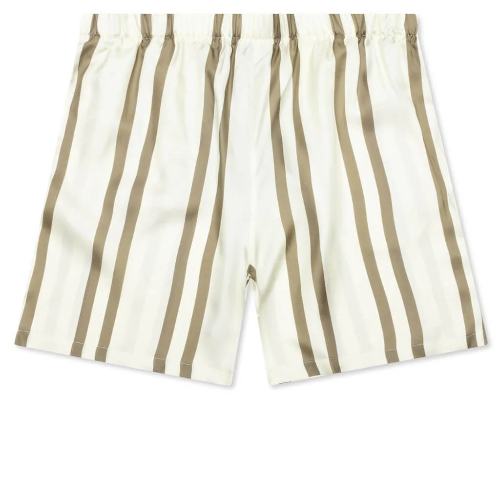 Silk Short - Bark Stripe/Salt