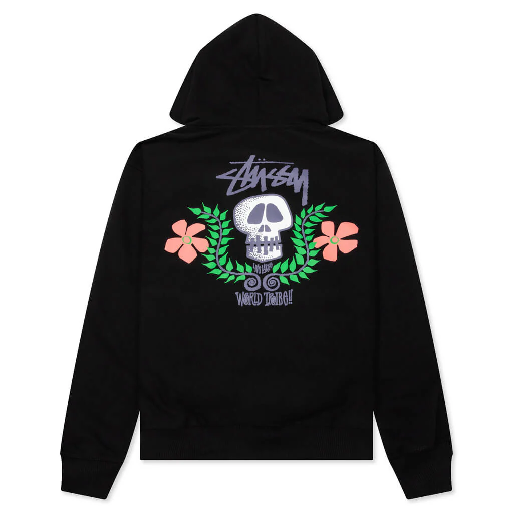 Skull Crest Hoodie - Black - Image 2