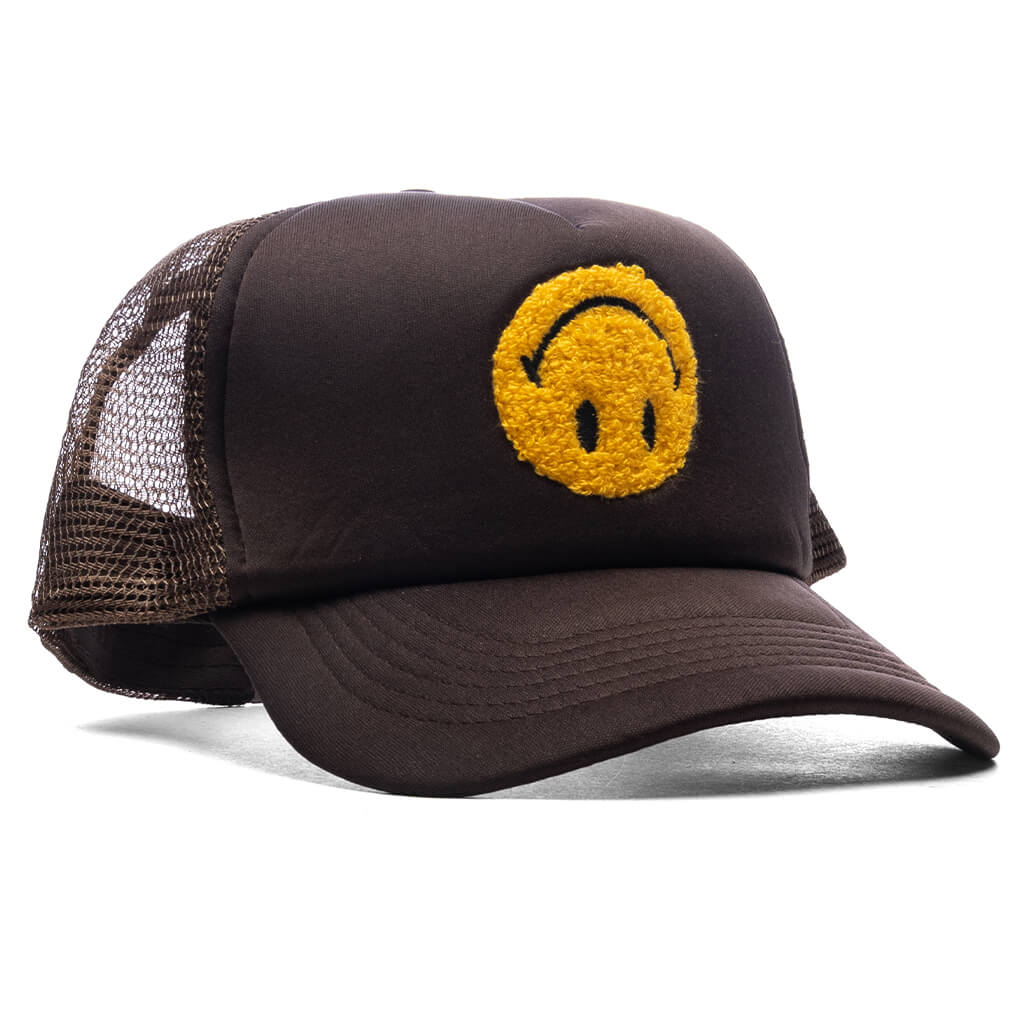 Smiley Upside Down Trucker Hat - Acorn - Image 3