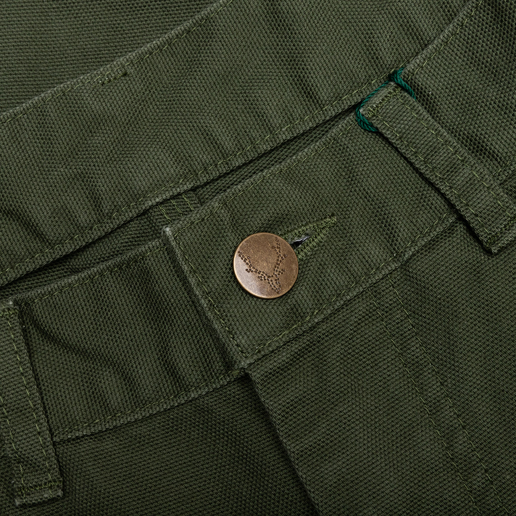 Cotton Canvas Painter Pant - Moss Green - Image 3
