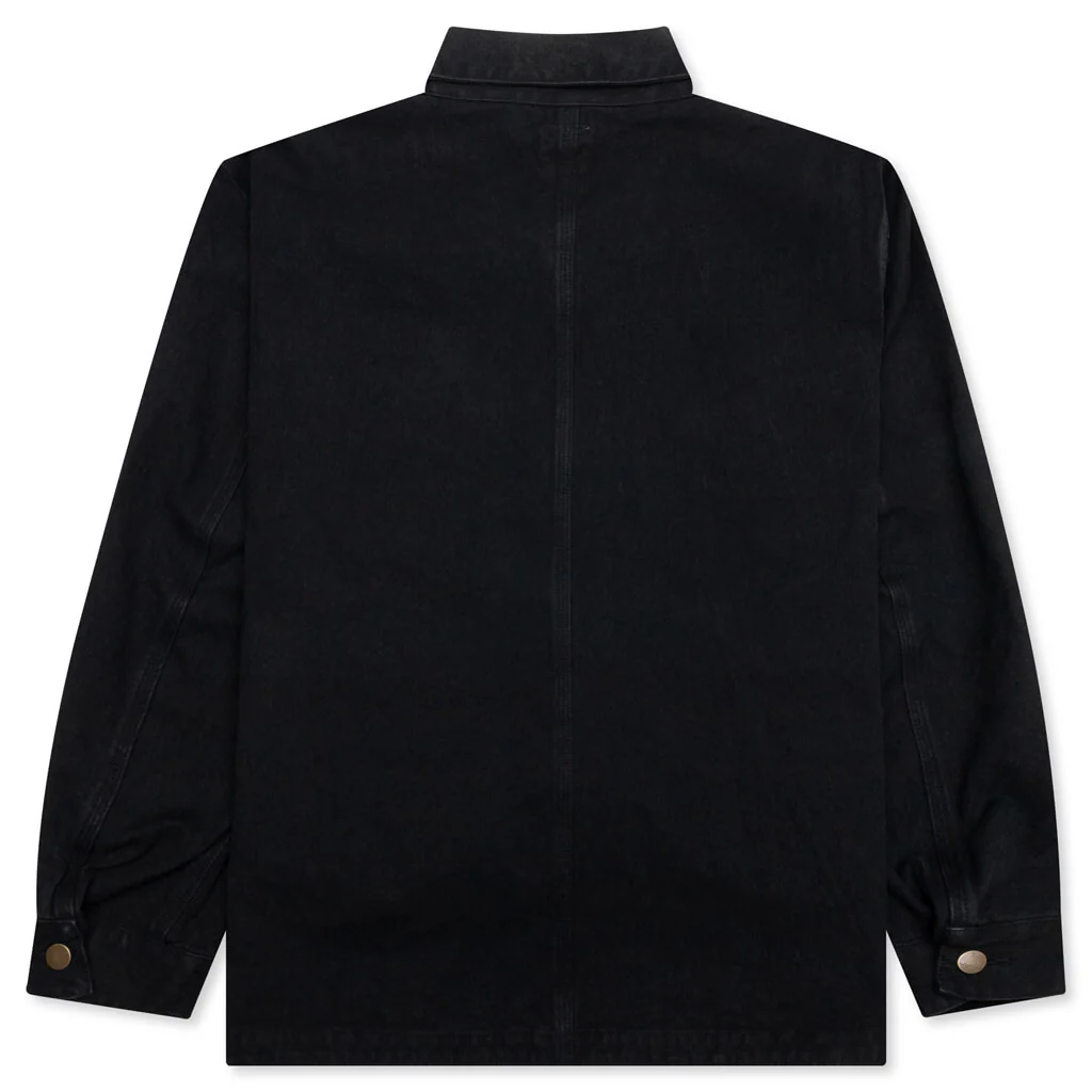 Coverall 10oz Cotton Canvas - Black - Image 2