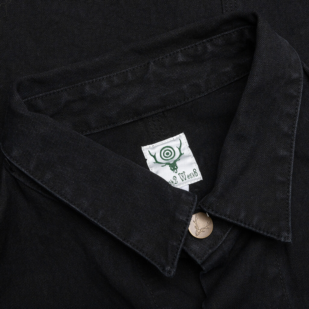 Coverall 10oz Cotton Canvas - Black - Image 3