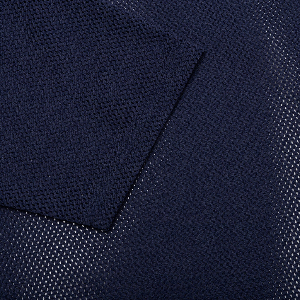 Crew Neck S/S Shirt Knit Mesh - Navy - Image 4