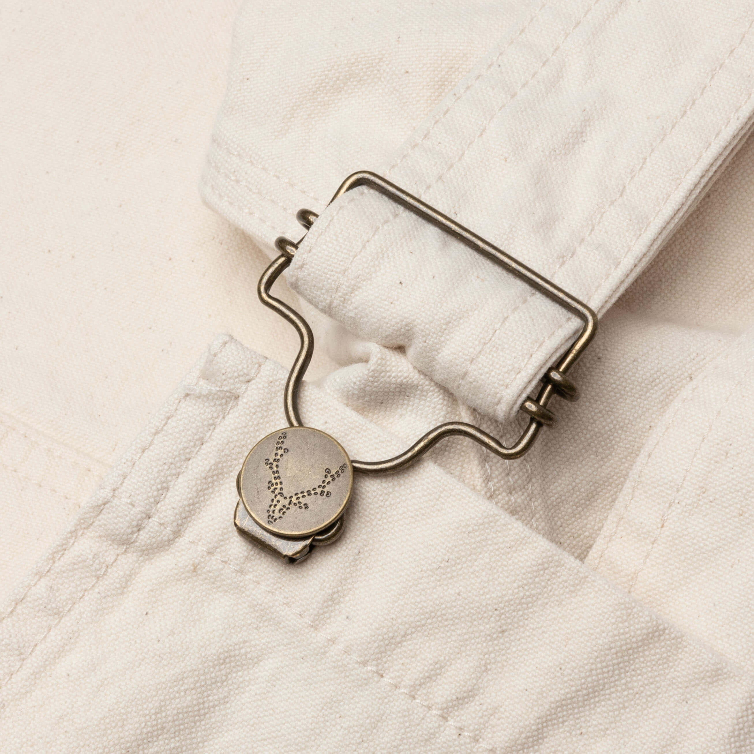 Overalls 10oz Cotton Canvas - Off White - Image 3