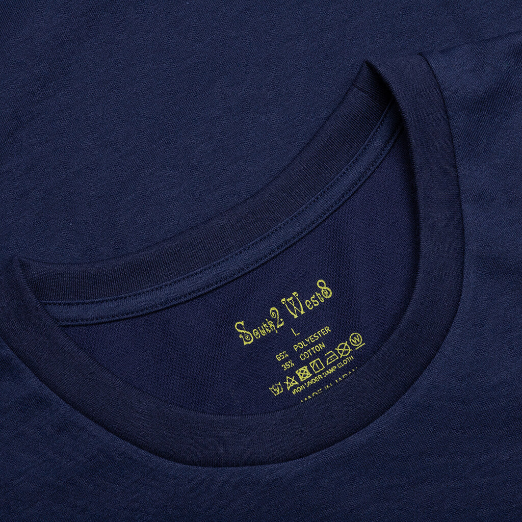 Round Pocket S/S Tee - Navy - Image 3