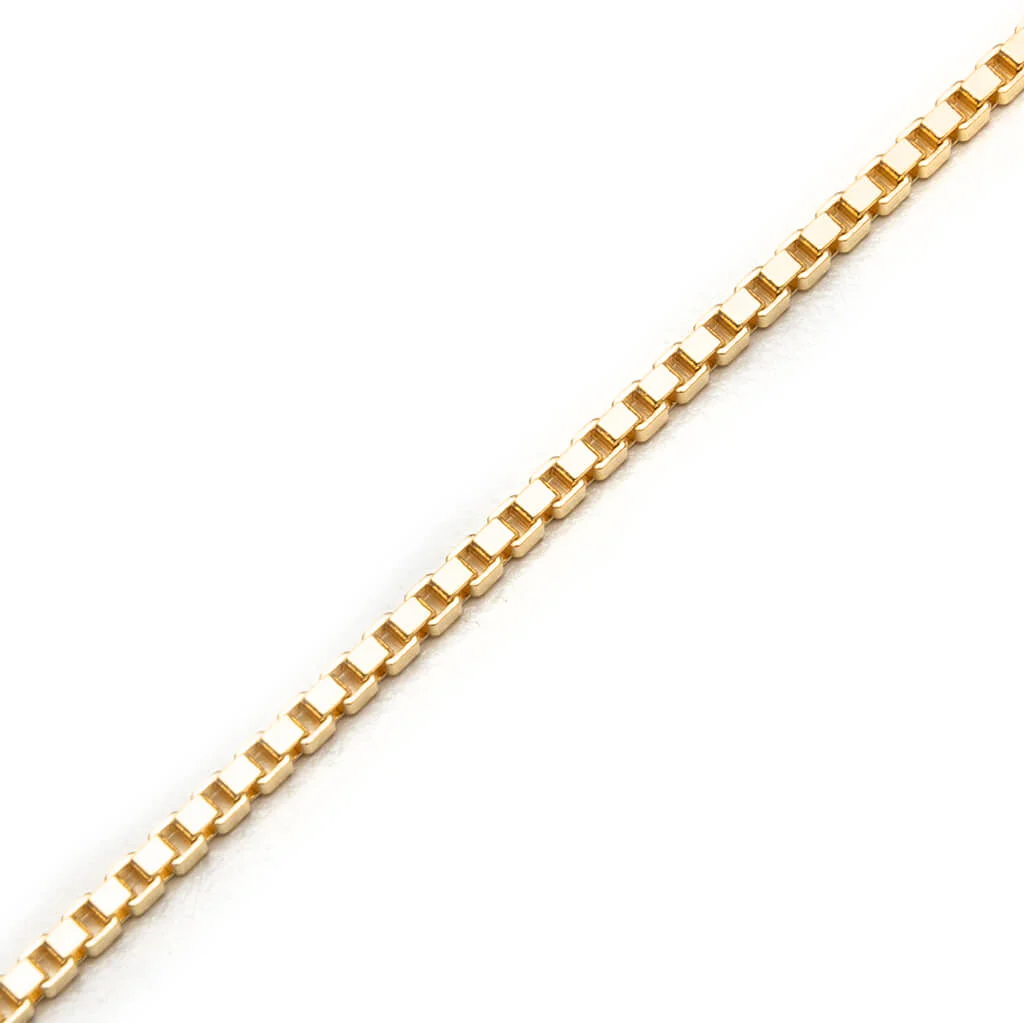 Square Chain Gold - 925 Sterling Silver/9K Gold - Image 2