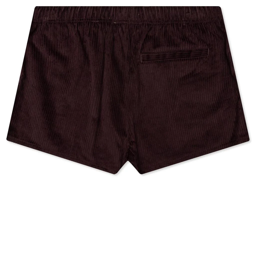 Women's Corduroy Dock Short - Plum - Image 2