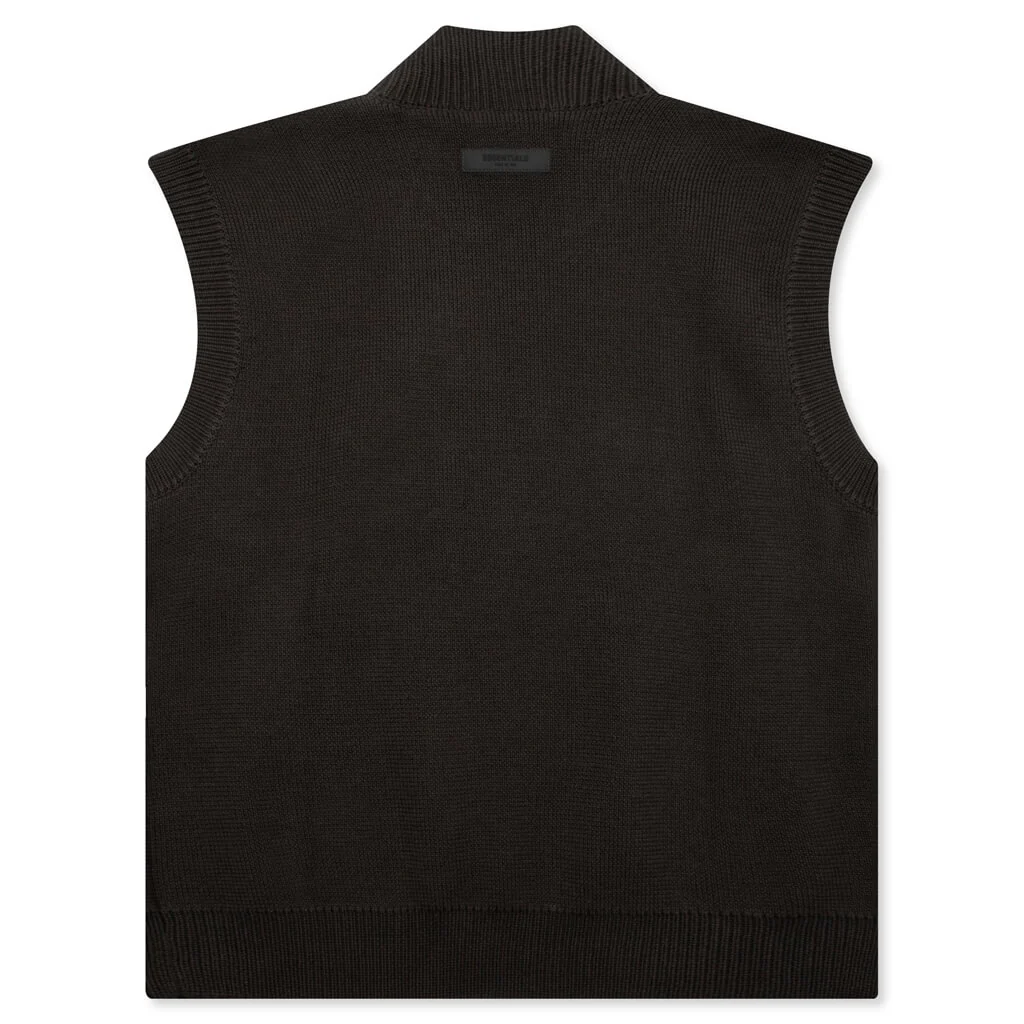 Women's Mock Vest - Off Black - Image 2