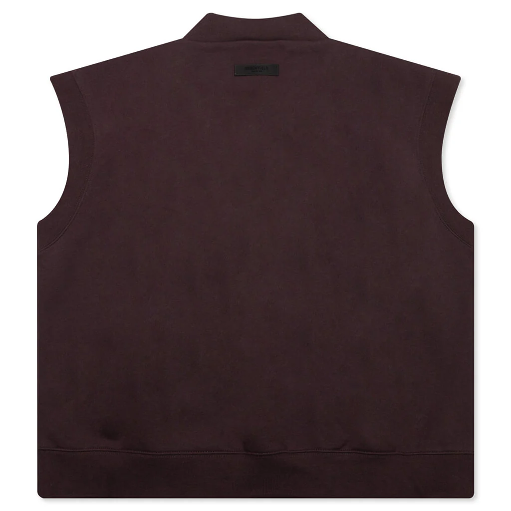 Women's V Neck Vest - Plum - Image 2