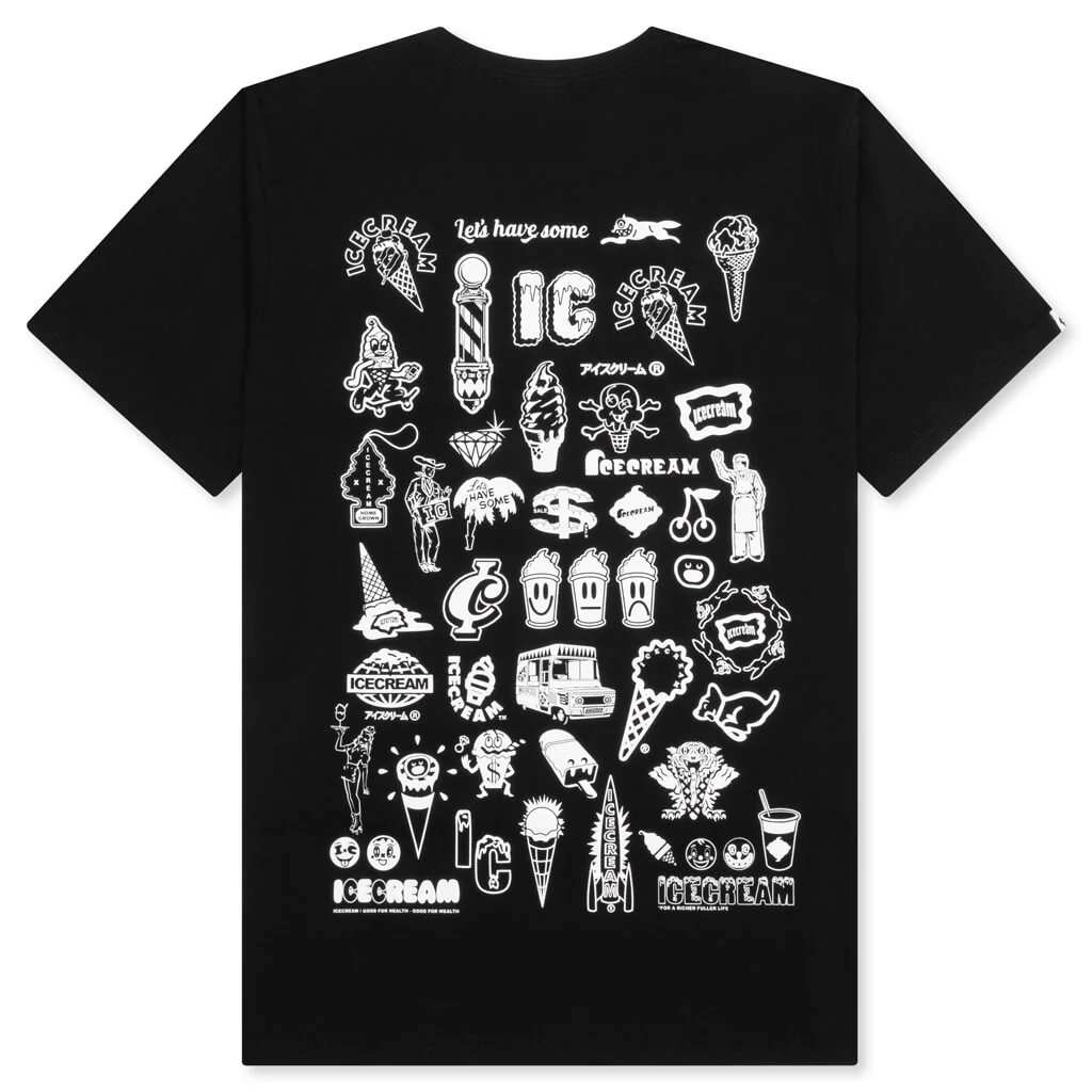 Stagger S/S Tee - Black - Image 2