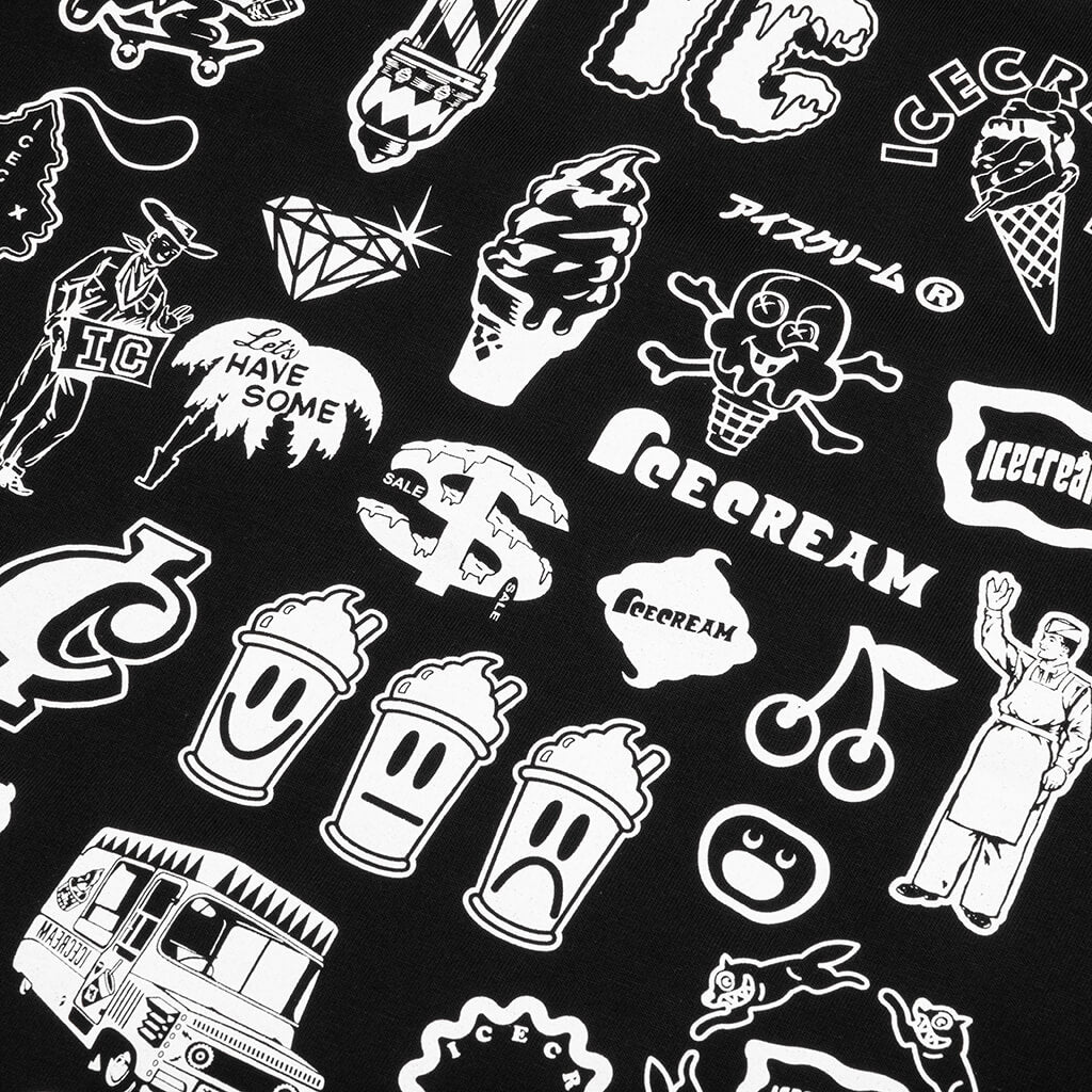 Stagger S/S Tee - Black - Image 4