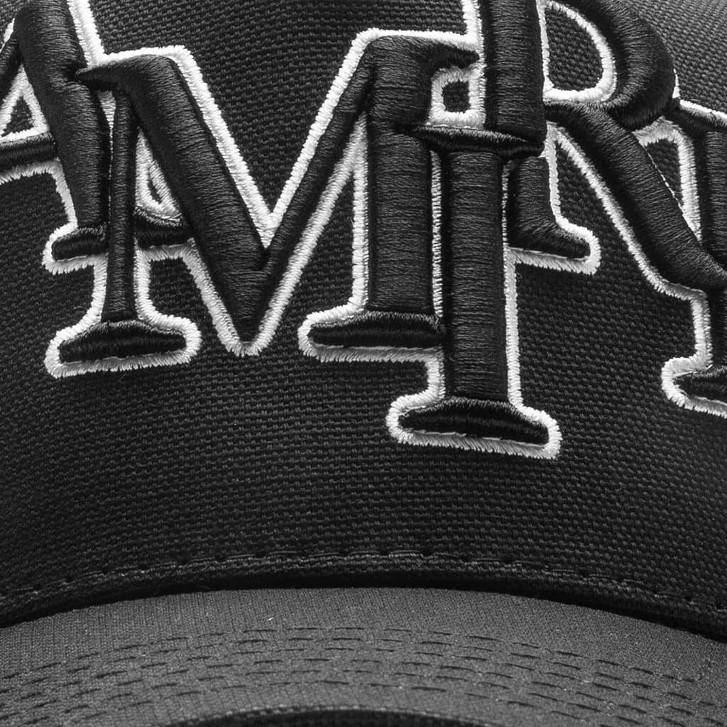 Staggered Logo Trucker Hat - Black/Alabaster - Image 2
