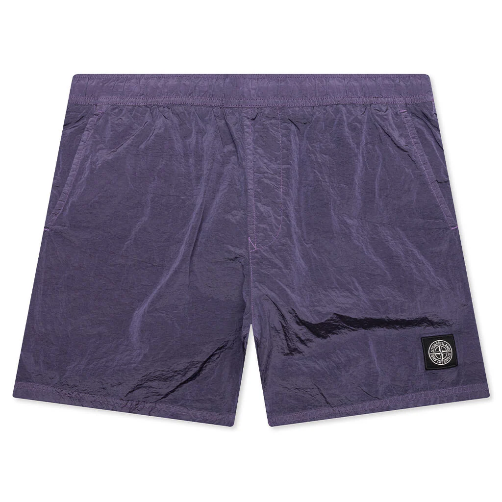 Nylon Metal Regular Fit Shorts - Lavender