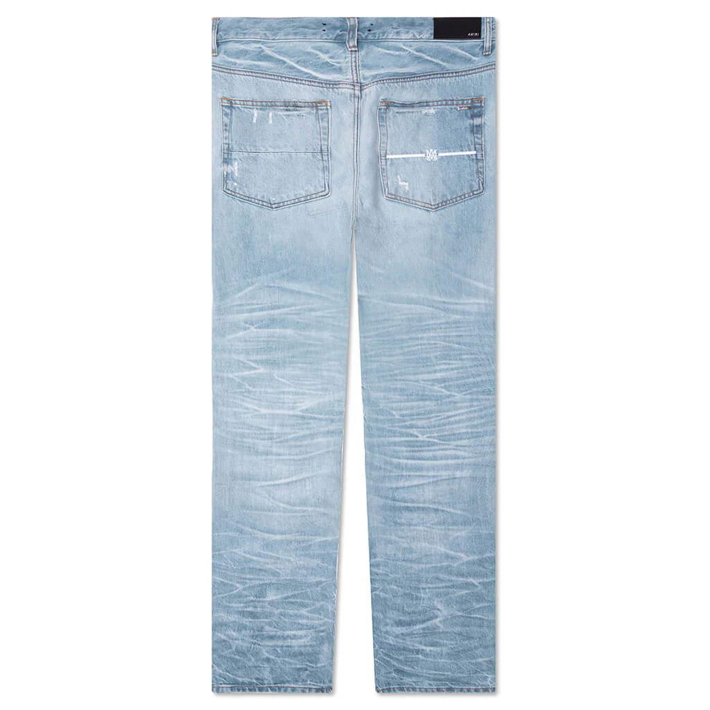 Straight Fit Aloha Patch Jean - Faded Indigo - Image 2