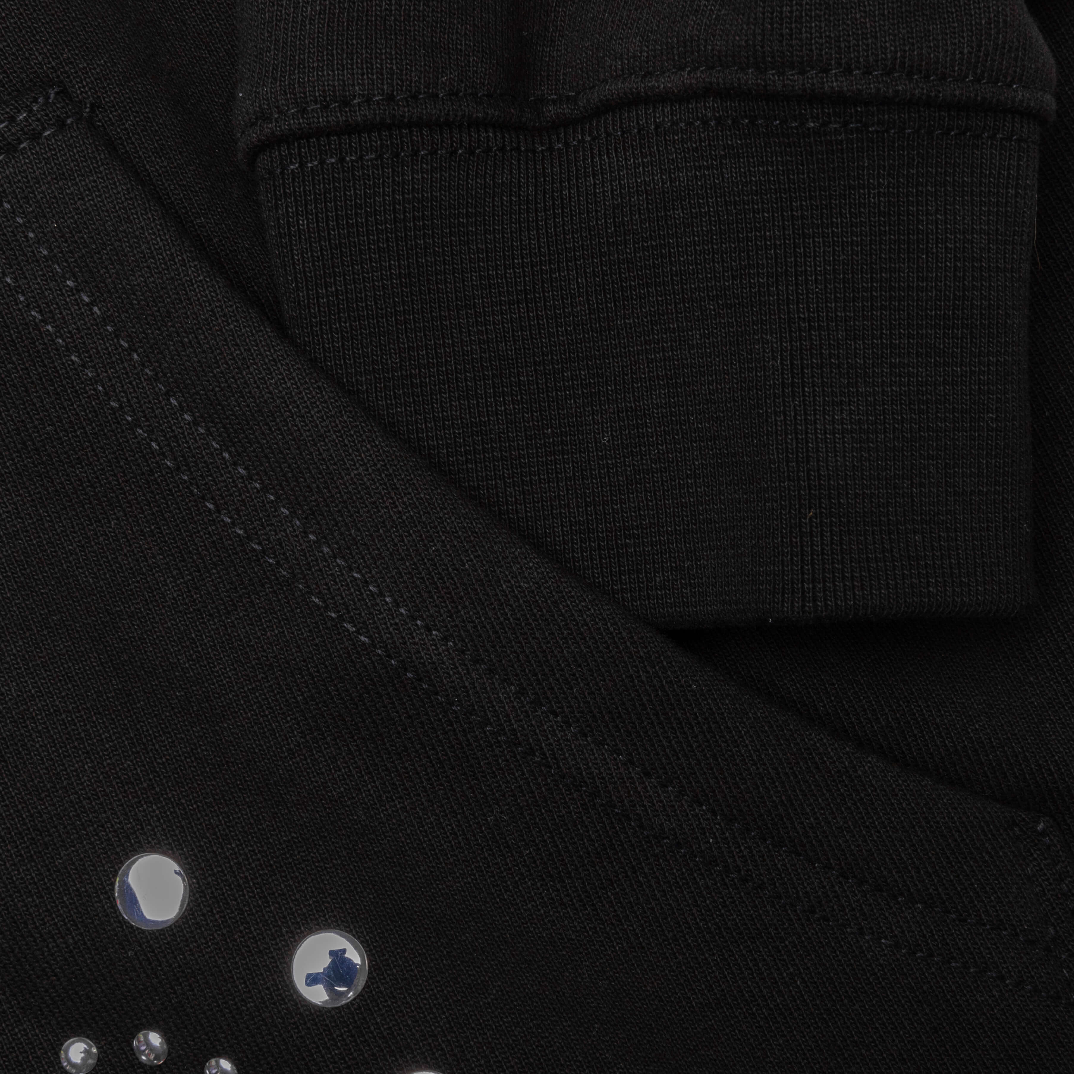Studded Pullover Hoodie - Black - Image 4