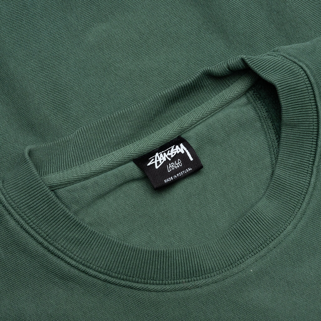 Basic Stussy Pigment Dyed Crew - Forest - Image 3