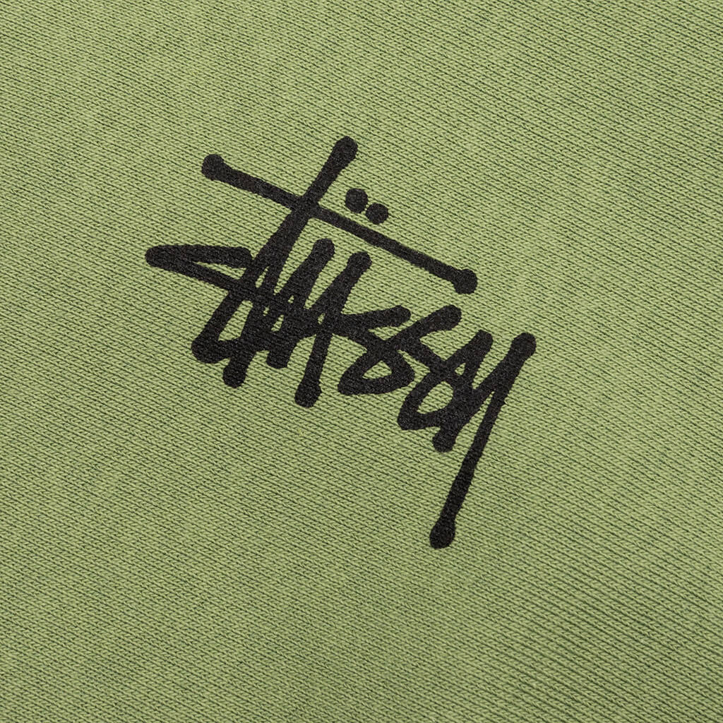 Basic Stussy Zip Hoodie - Moss - Image 6