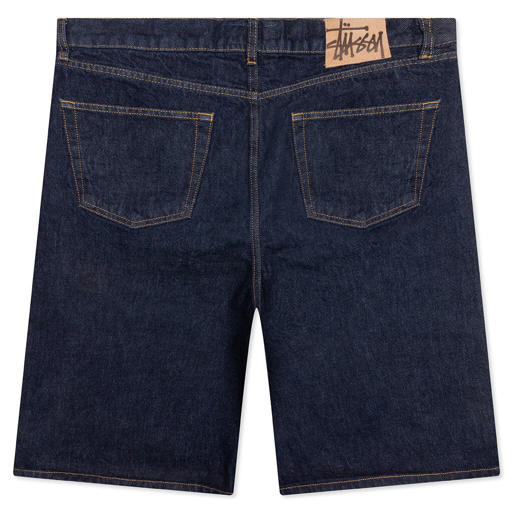 Big Ol Denim Shorts- Rinsed Indigo - Image 2