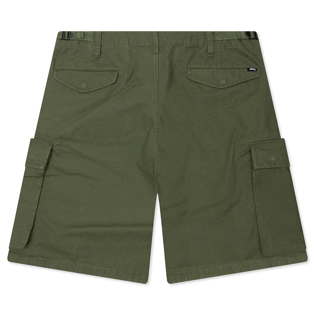 Cargo Ripstop Short - Olive Green - Image 2