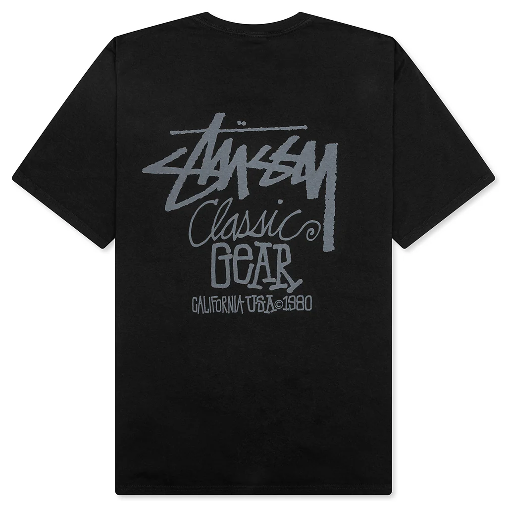 Classic Gear Pigmented Dyed Tee - Black - Image 2