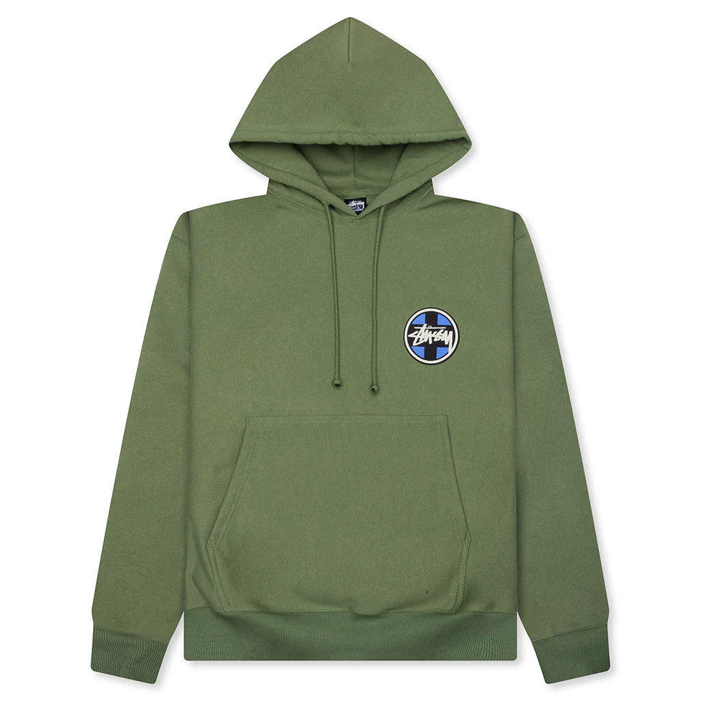 Cross Dot Hoodie - Olive