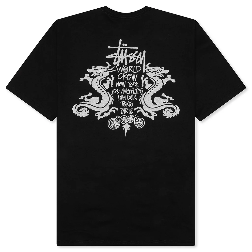 Double Dragon Pigment Dyed Tee - Black - Image 2