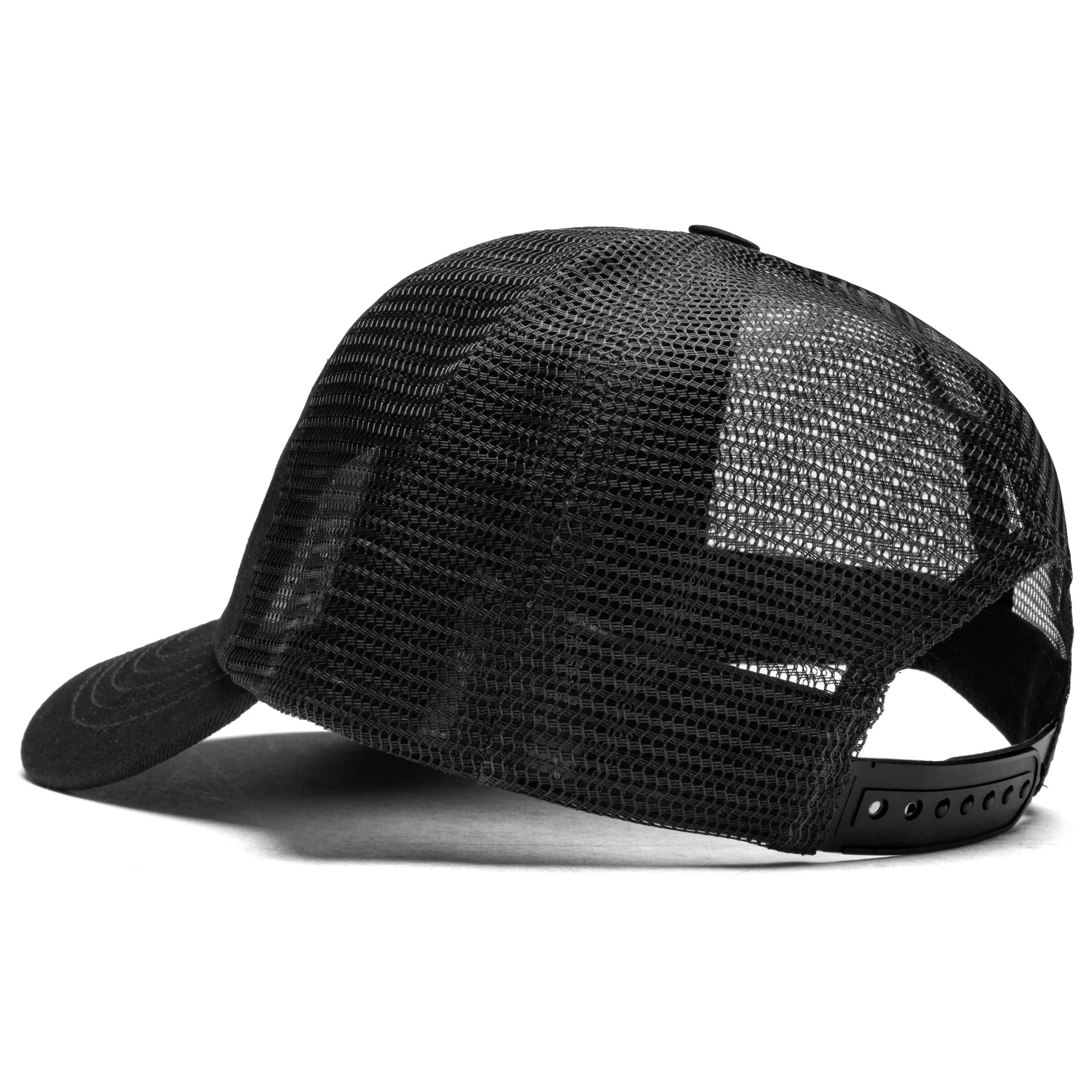 Low Profile Trucker Athletic Cap - Black - Image 4
