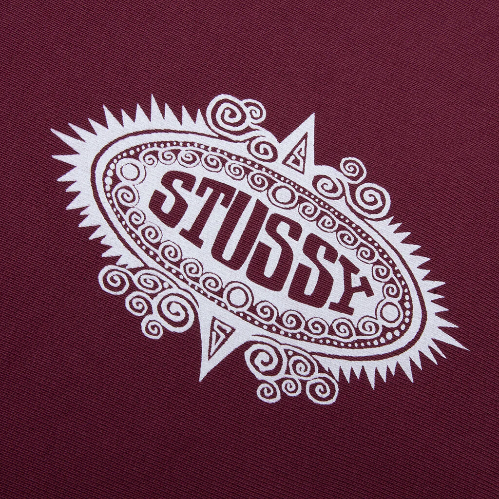 Mantra Zip Hoodie - Burgundy - Image 3