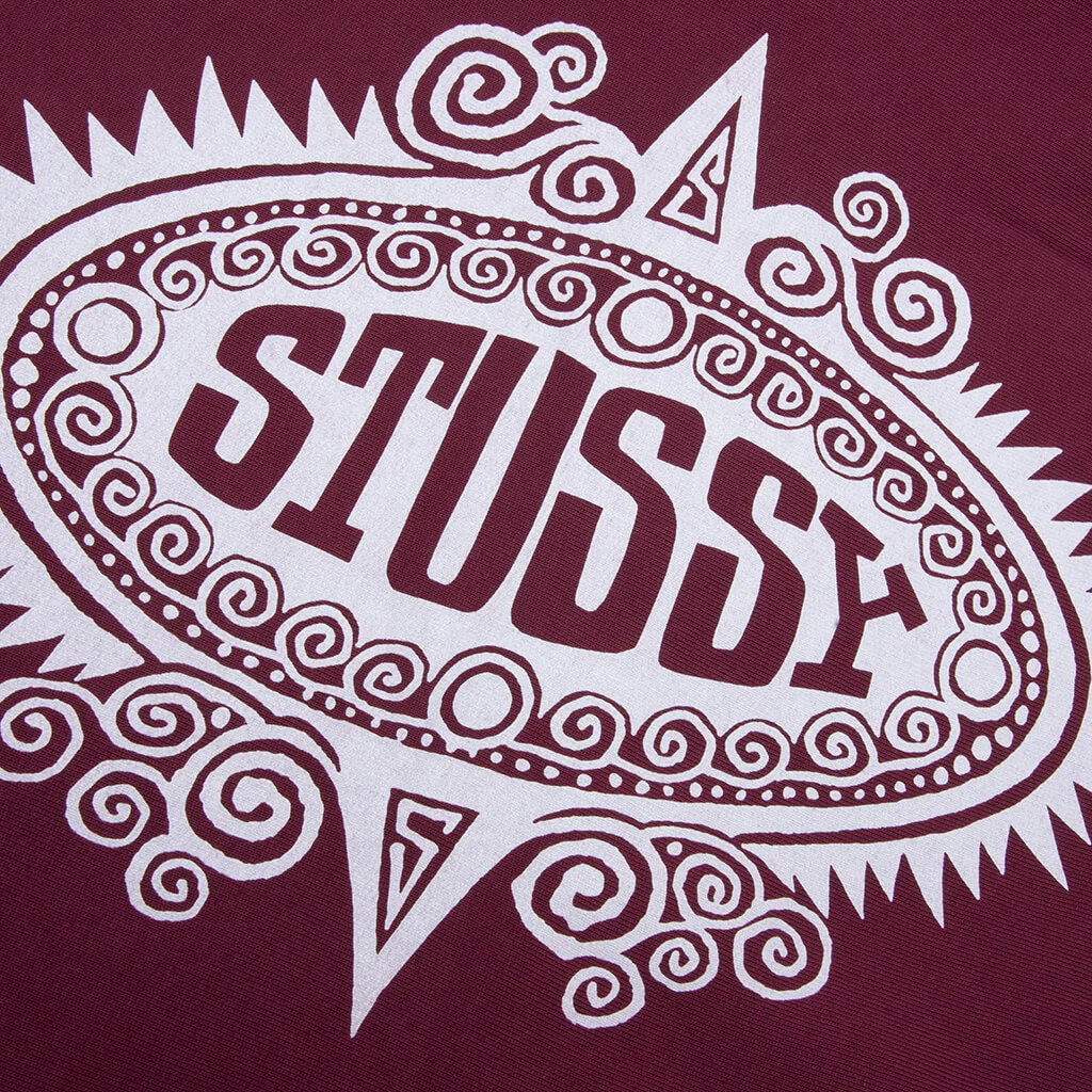 Mantra Zip Hoodie - Burgundy - Image 5